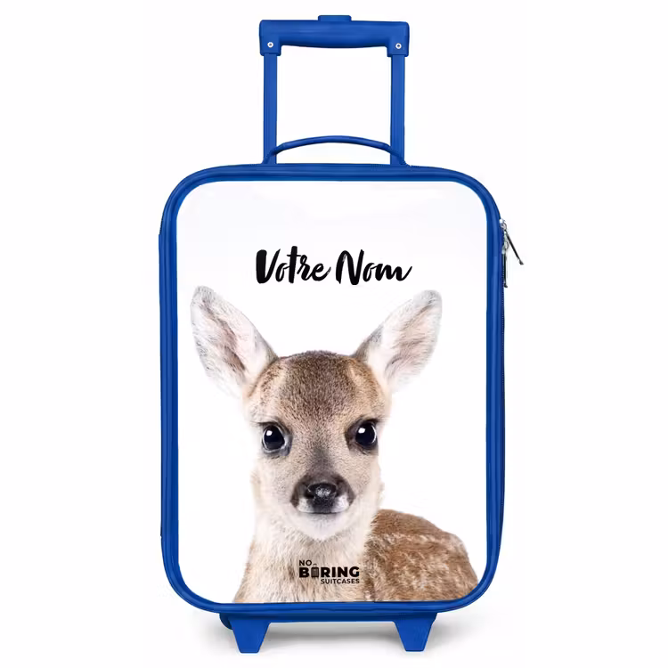 Valise enfant avec nom - Bleu - Bambino — 1