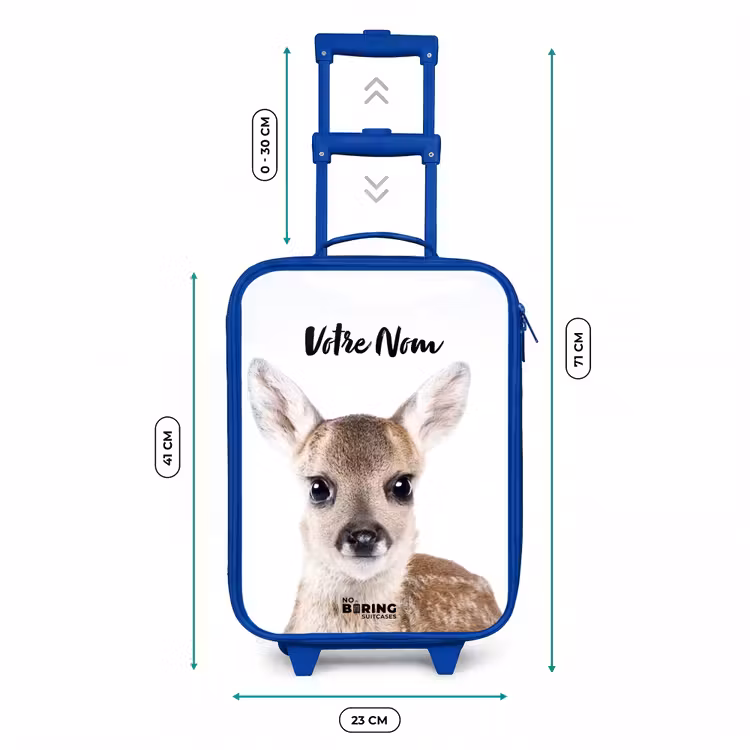 Valise enfant avec nom - Bleu - Bambino — 6