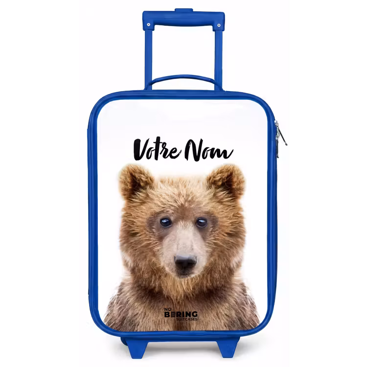 Valise enfant avec nom - Bleu - Bennie Bear — 1