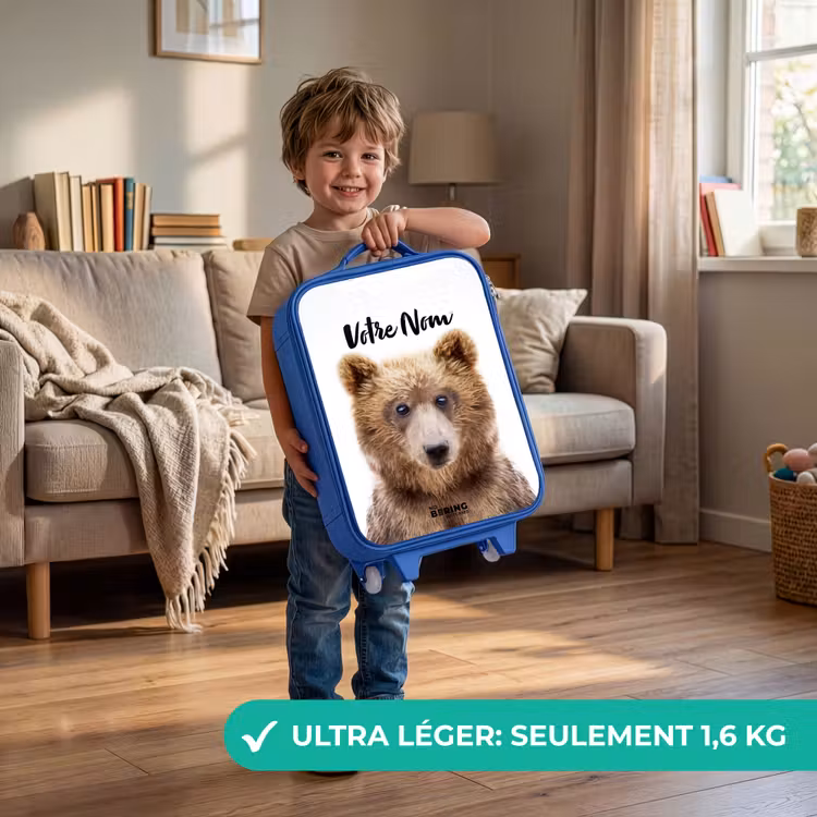 Valise enfant avec nom - Bleu - Bennie Bear — 3