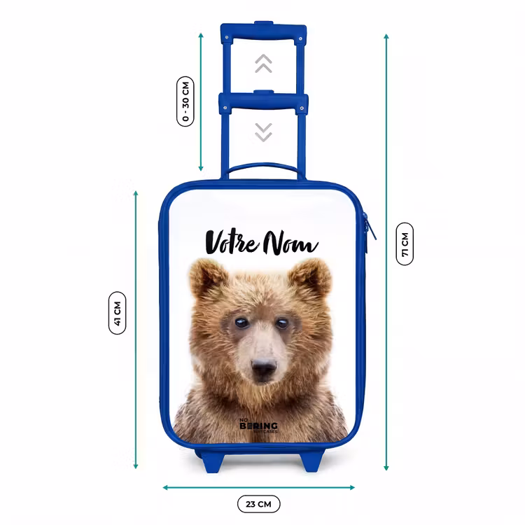 Valise enfant avec nom - Bleu - Bennie Bear — 6