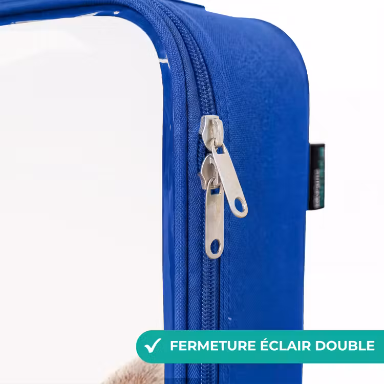 Valise enfant avec nom - Bleu - Chèvre tirant la langue — 7