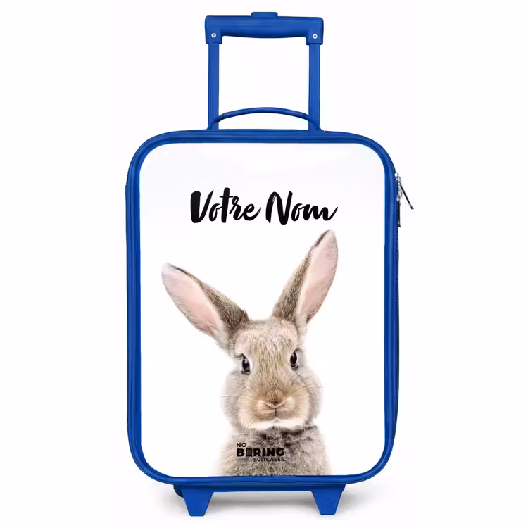 Valise enfant avec nom - Bleu - Koen Rabbit — 1