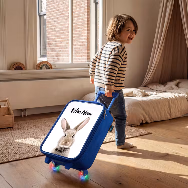 Valise enfant avec nom - Bleu - Koen Rabbit — 2