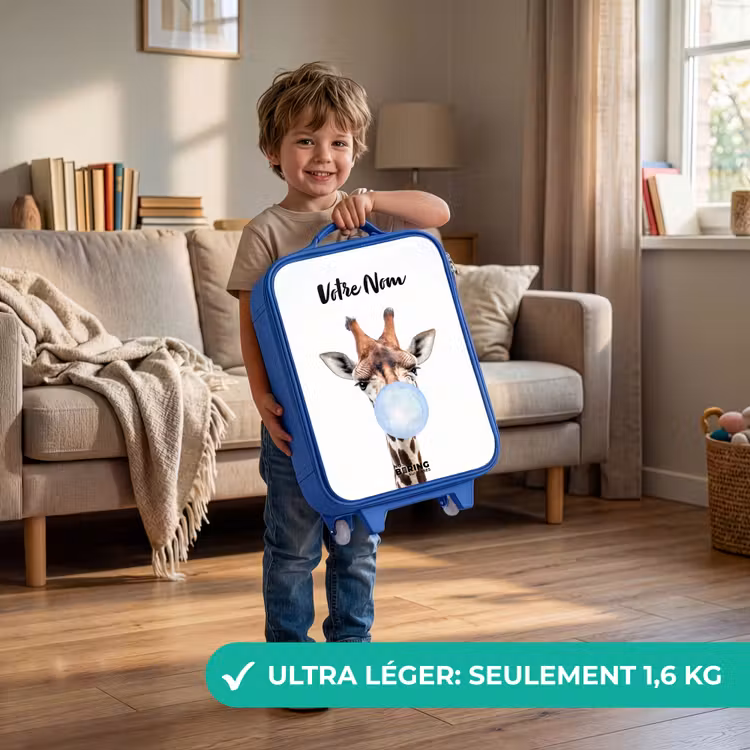 Valise enfant avec nom - Bleu - Mâcher Kobus bleu — 3