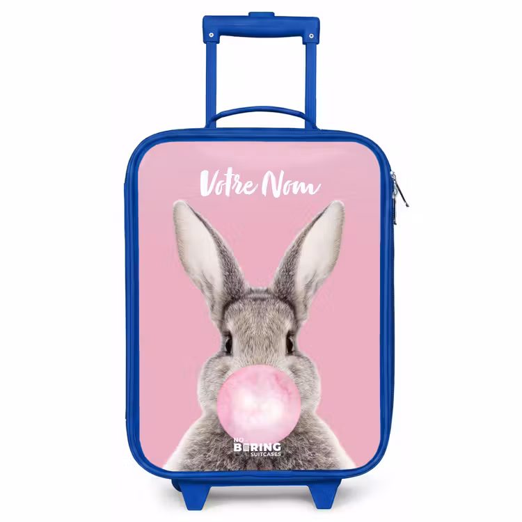 Valise enfant avec nom - Bleu - Mâcher ronger — 1