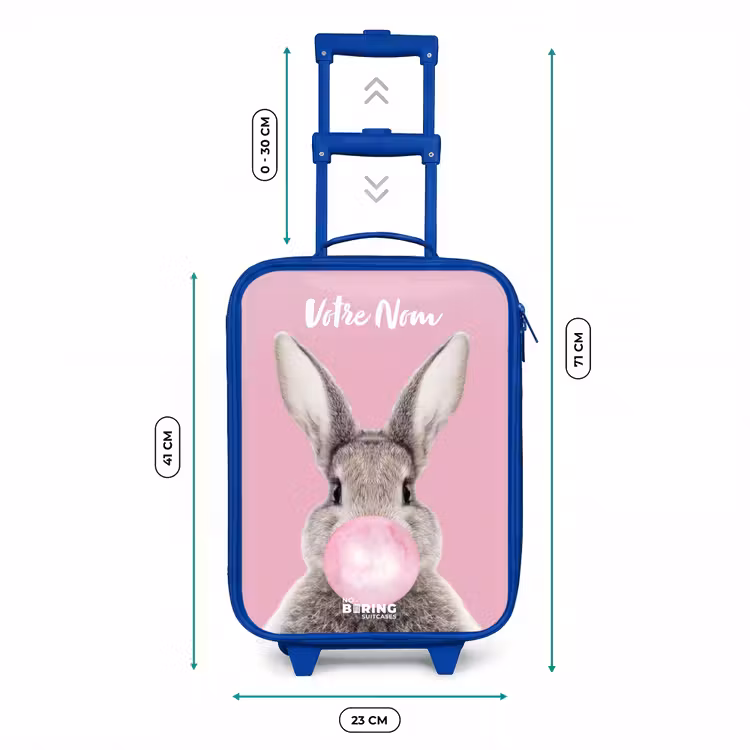 Valise enfant avec nom - Bleu - Mâcher ronger — 6