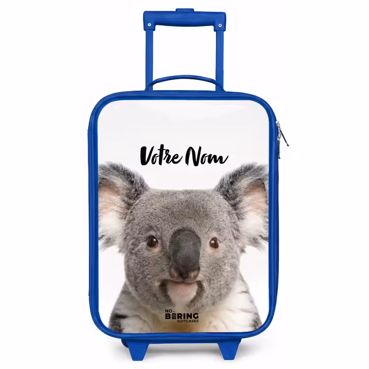 Valise enfant avec nom - Bleu - Mignon Koala — 1