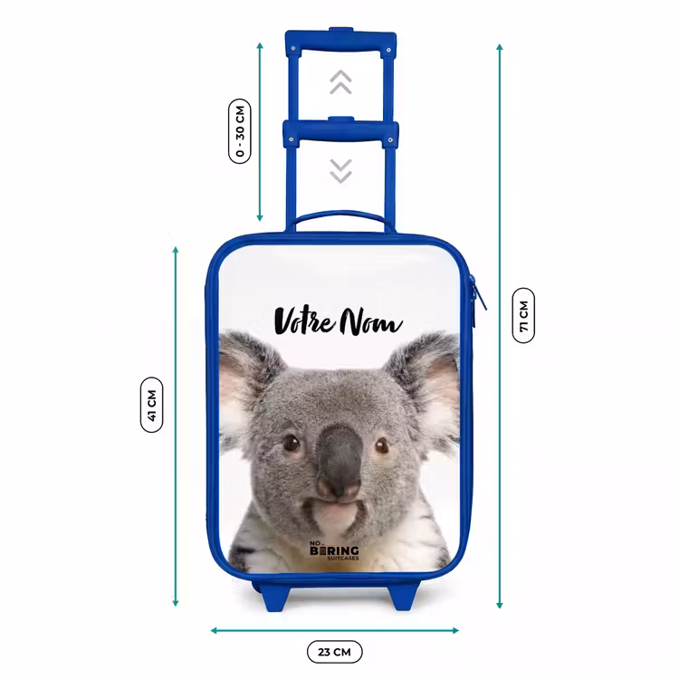 Valise enfant avec nom - Bleu - Mignon Koala — 6