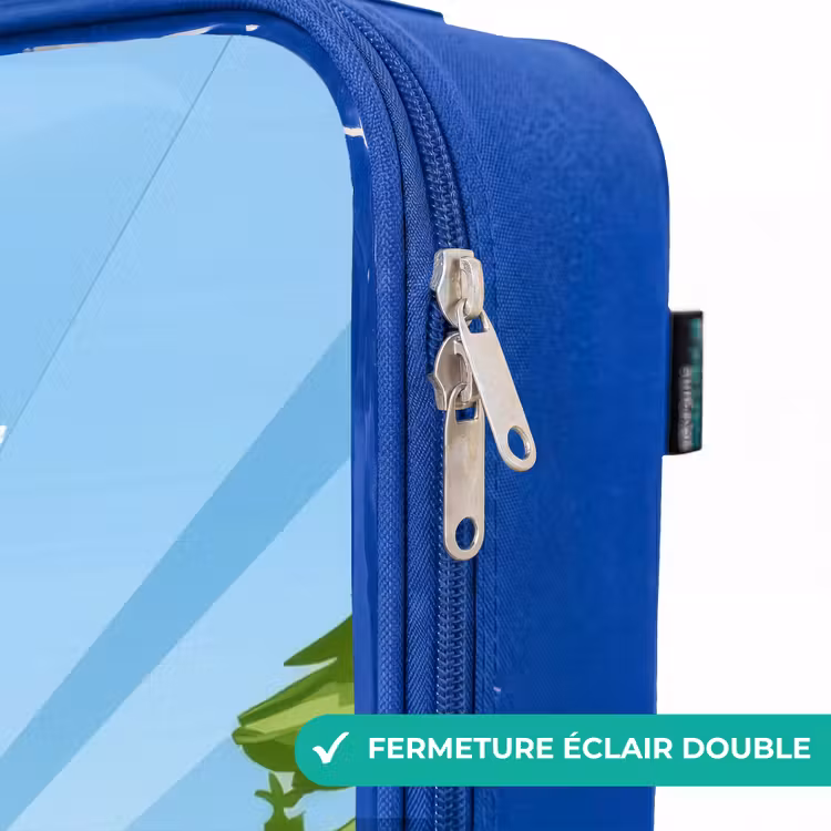Valise enfant avec nom - Bleu - Ours de travail Wally — 7