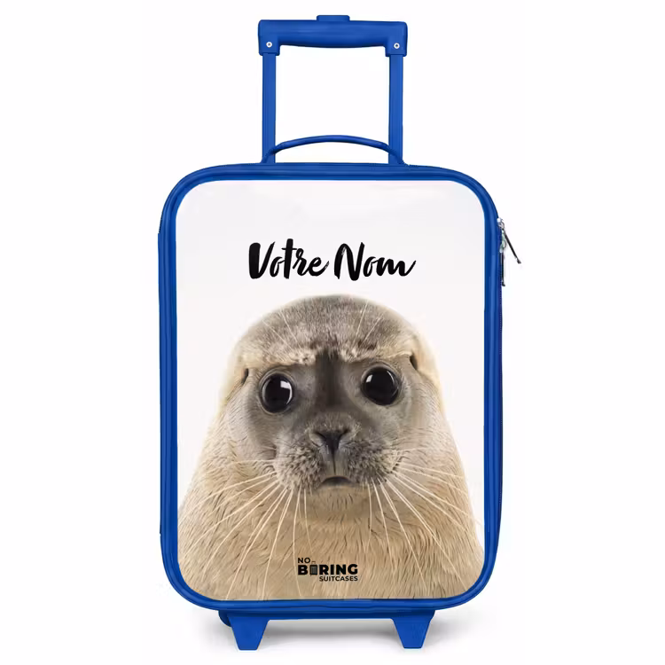 Valise enfant avec nom - Bleu - Sceau Zyon — 1
