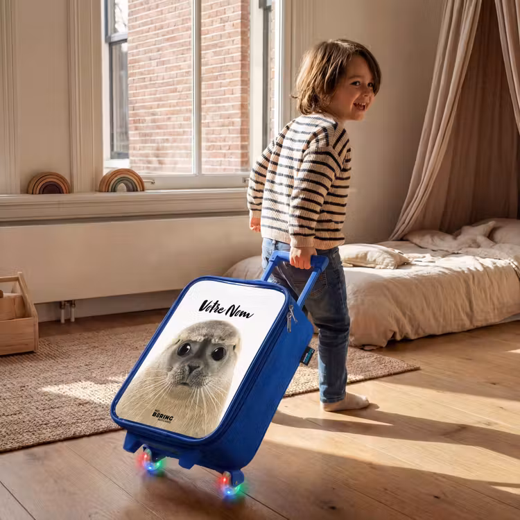 Valise enfant avec nom - Bleu - Sceau Zyon — 2