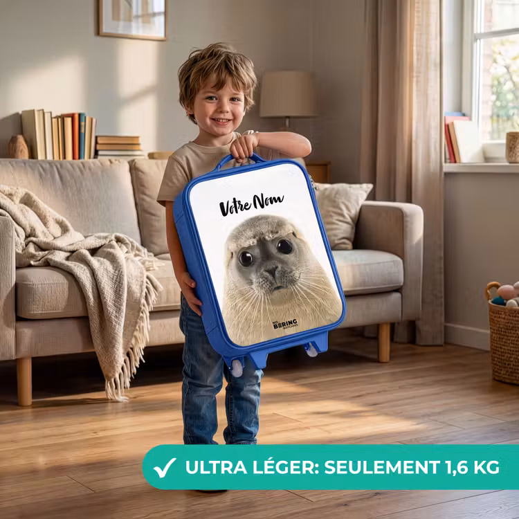 Valise enfant avec nom - Bleu - Sceau Zyon — 3