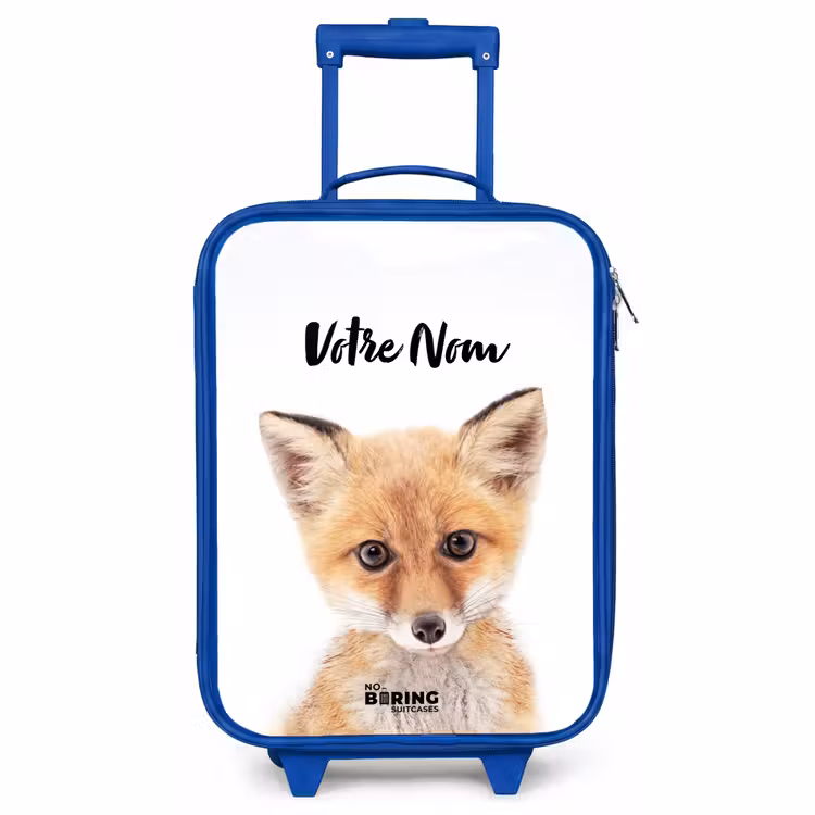 Valise enfant avec nom - Bleu - Vicky Fox — 1