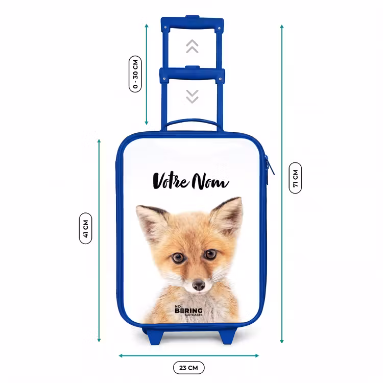 Valise enfant avec nom - Bleu - Vicky Fox — 6