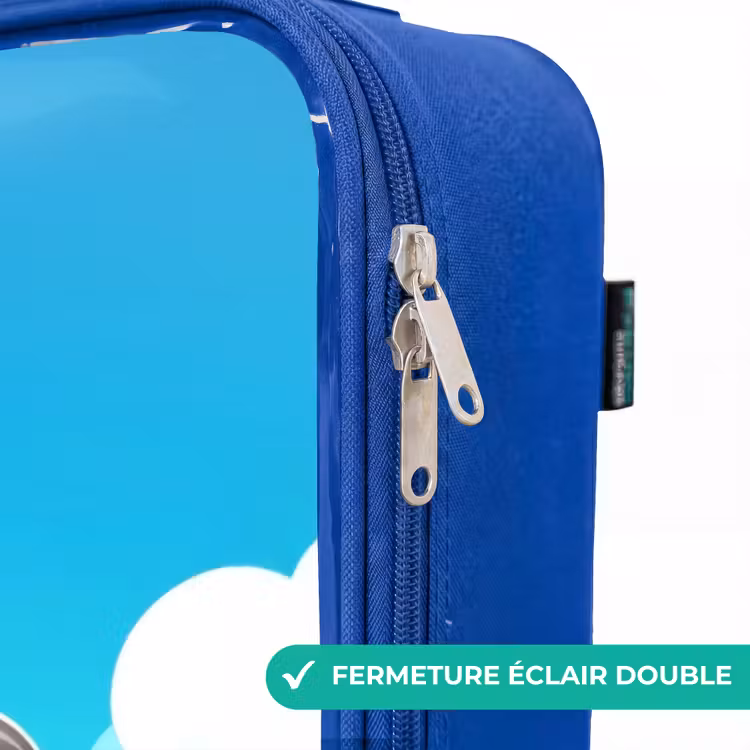 Valise enfant avec nom - Bleu - Willy Rocker — 7