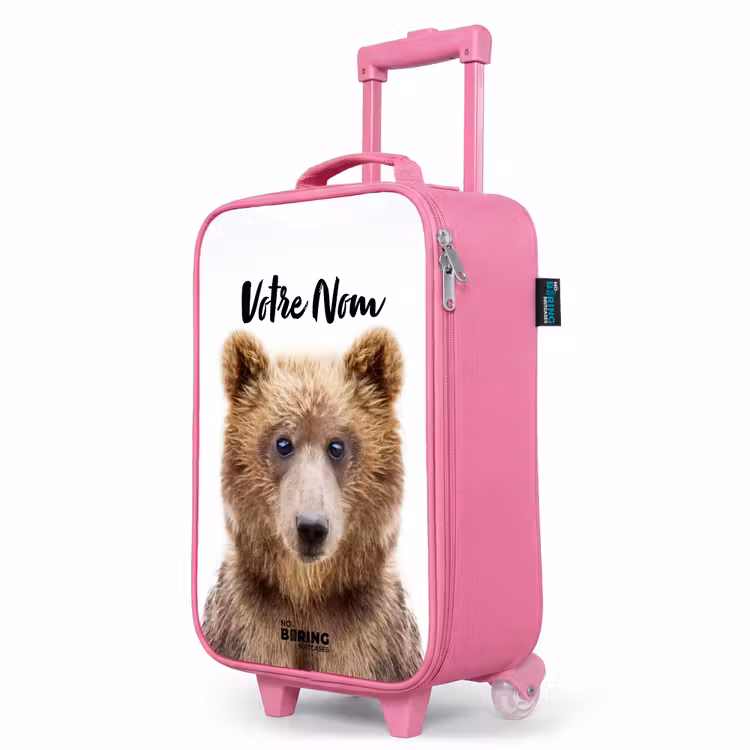 Valise enfant avec nom - Rose - Bennie Bear — 8