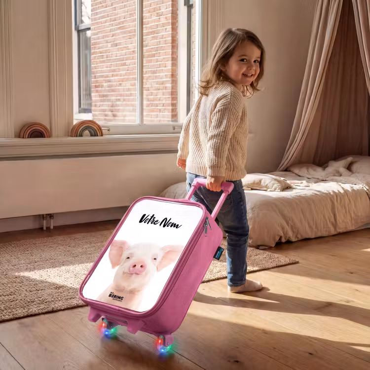 Valise enfant avec nom - Rose - Binky Big — 2