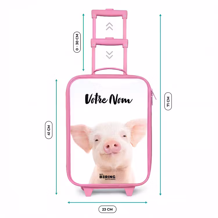 Valise enfant avec nom - Rose - Binky Big — 6