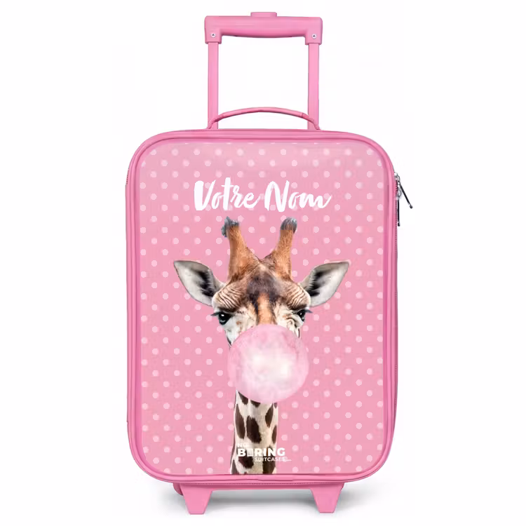 Valise enfant avec nom - Rose - Bubblegum Billy — 1