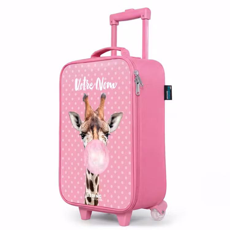 Valise enfant avec nom - Rose - Bubblegum Billy — 8