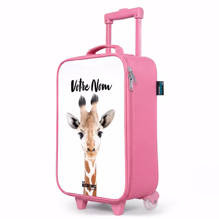 Valise enfant avec nom - Rose - Gerrie Girafe — 8