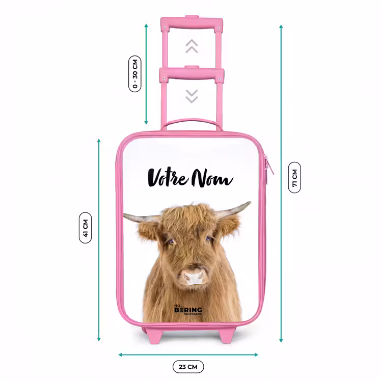 Valise enfant avec nom - Rose - Halbe Hooglander — 6