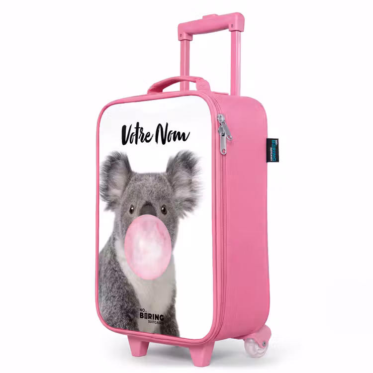 Valise enfant avec nom - Rose - Koala à chewing-gum — 8