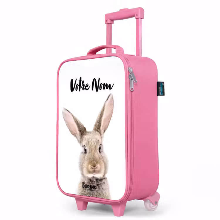Valise enfant avec nom - Rose - Koen Rabbit — 8