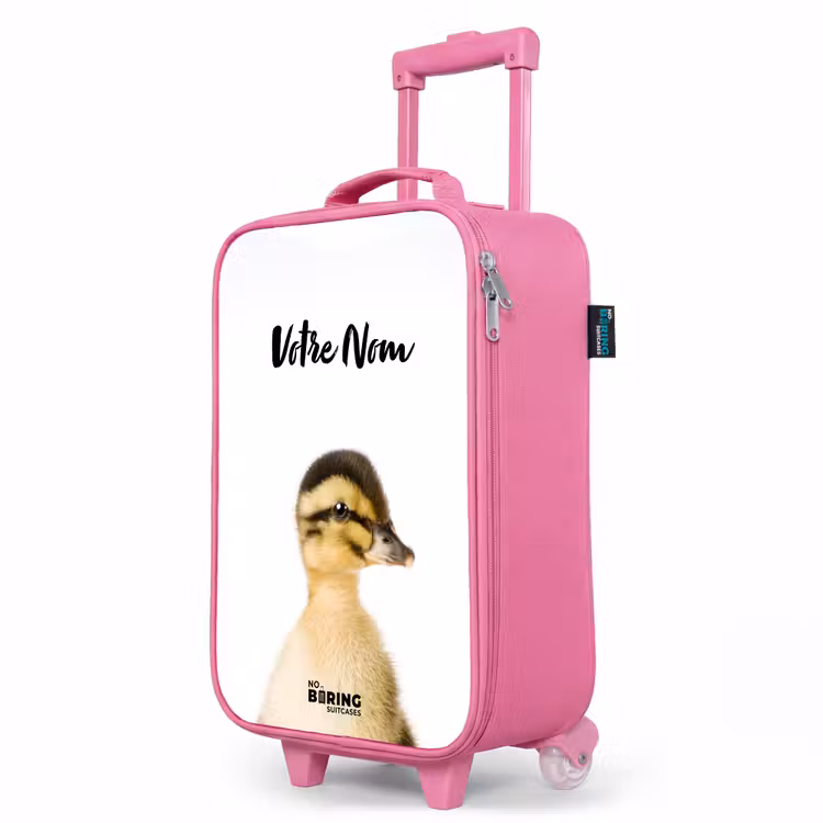Valise enfant avec nom - Rose - Le canard marguerite — 8