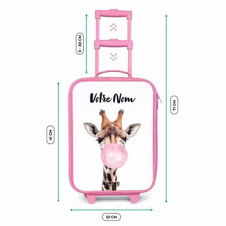 Valise enfant avec nom - Rose - Mâcher Kobus — 6