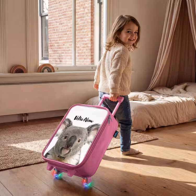Valise enfant avec nom - Rose - Mignon Koala — 2
