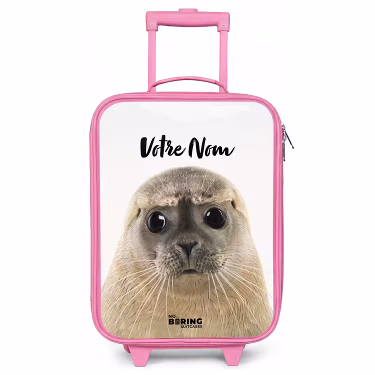 Valise enfant avec nom - Rose - Sceau Zyon — 1