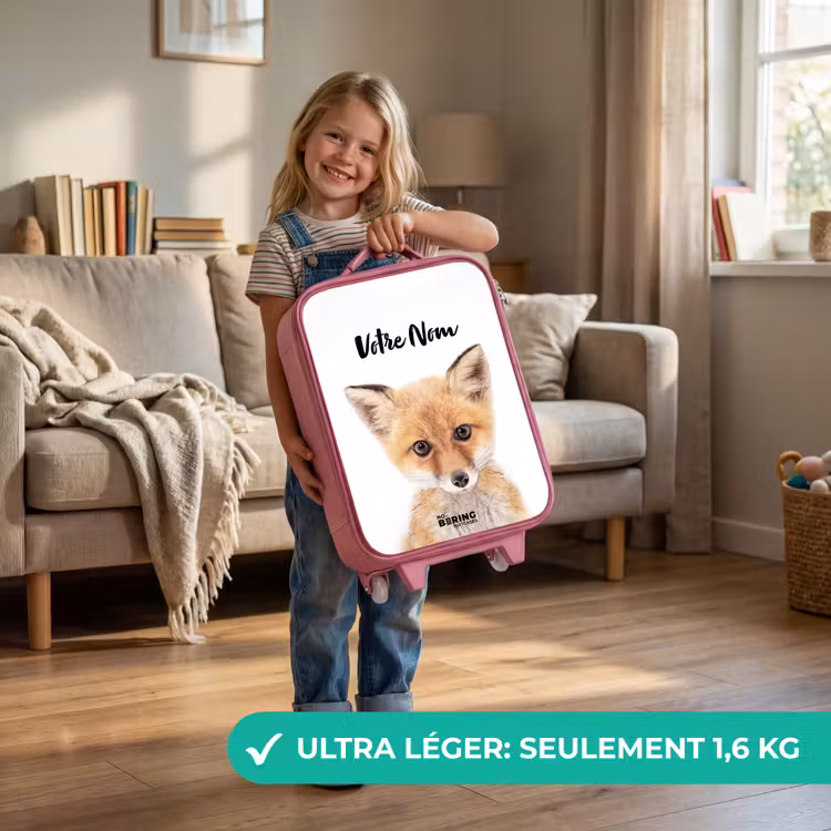 Valise enfant avec nom - Rose - Vicky Fox — 3