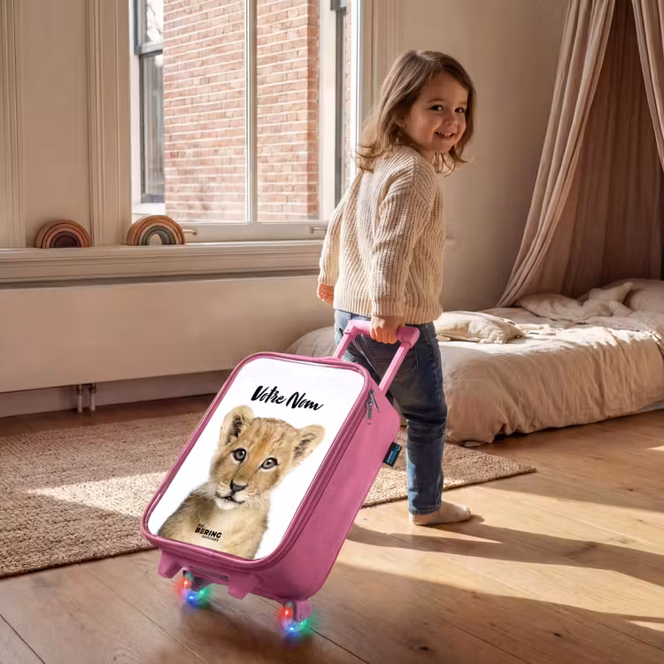 Valise enfant avec nom - Rose - Winnie Cub — 2