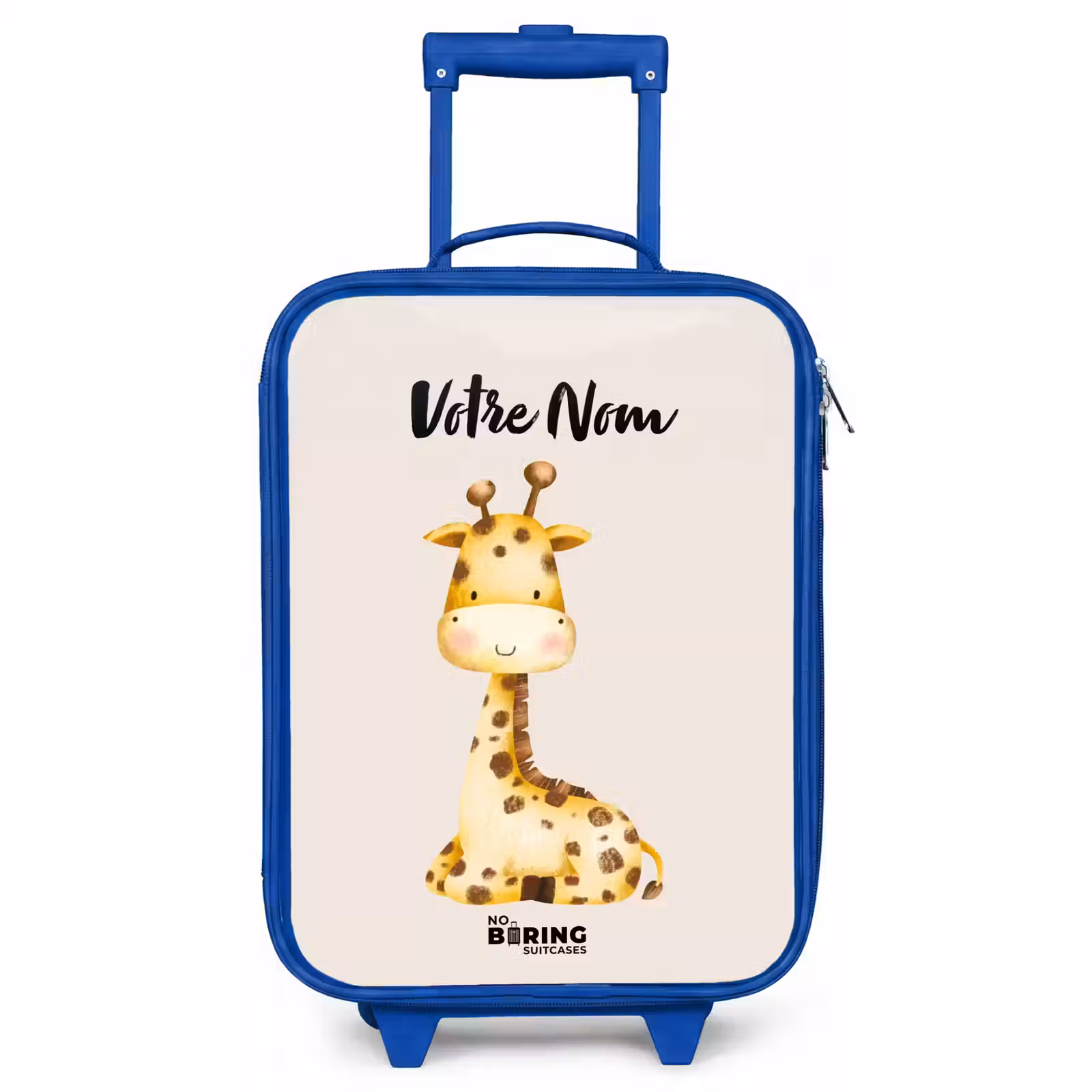 Valise enfant avec nom - Bleu - Gigi Girafe — 1