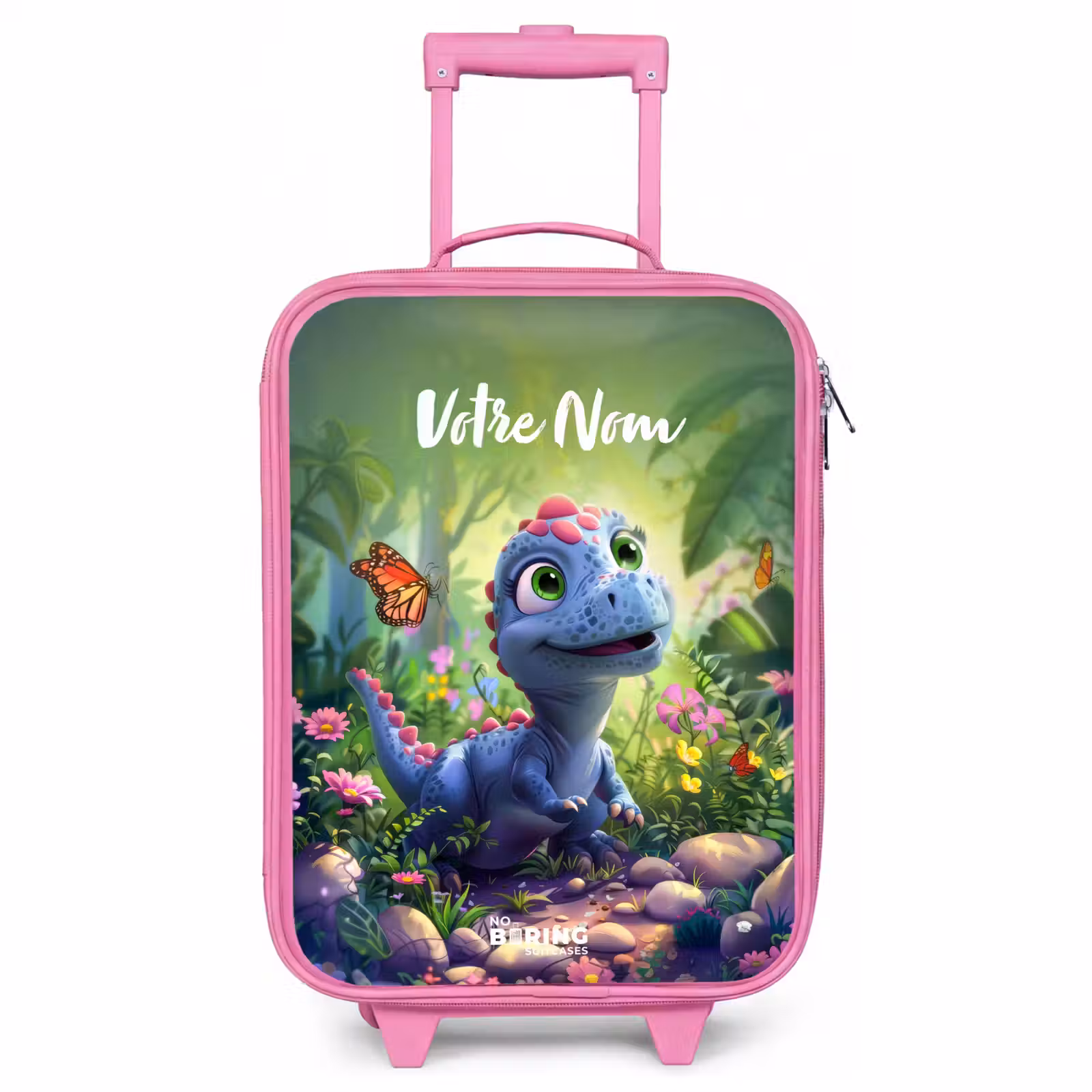 Valise enfant avec nom - Rose - Donny Dino — 1