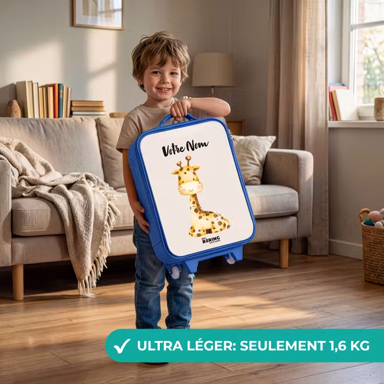 Valise enfant avec nom - Bleu - Gigi Girafe — 3