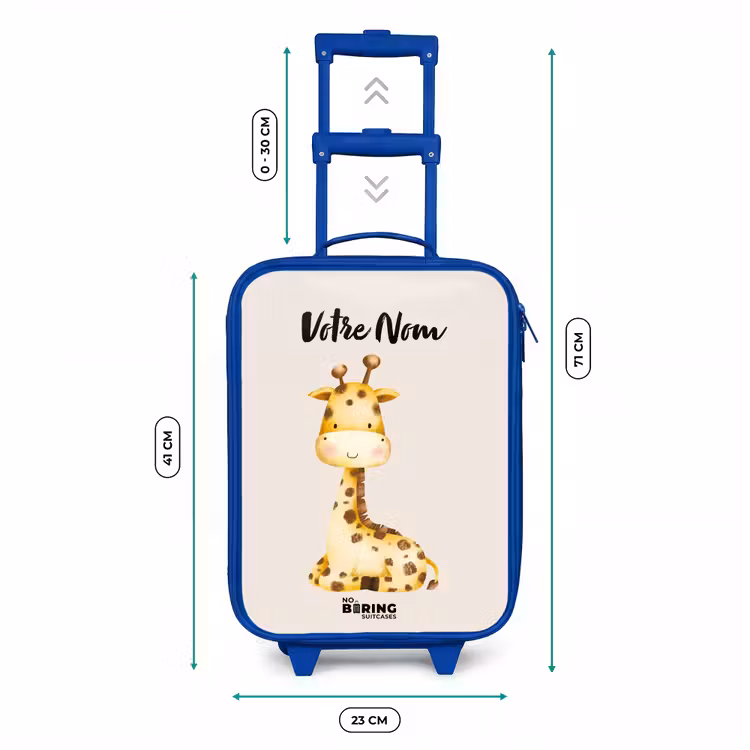Valise enfant avec nom - Bleu - Gigi Girafe — 6