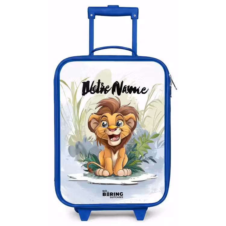 Valise enfant avec nom - Bleu - Girafe Guusje — 1