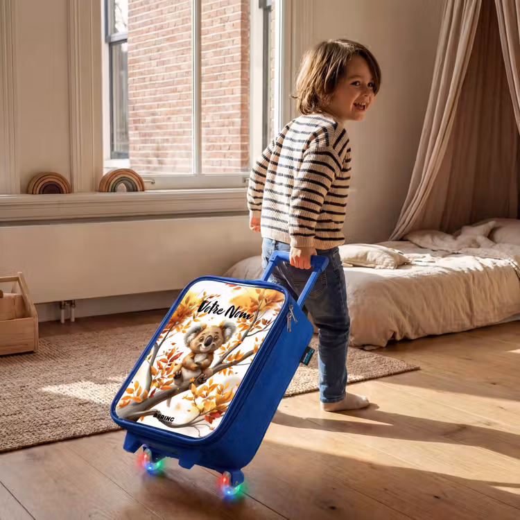 Valise enfant avec nom - Bleu - Kenny koala — 2