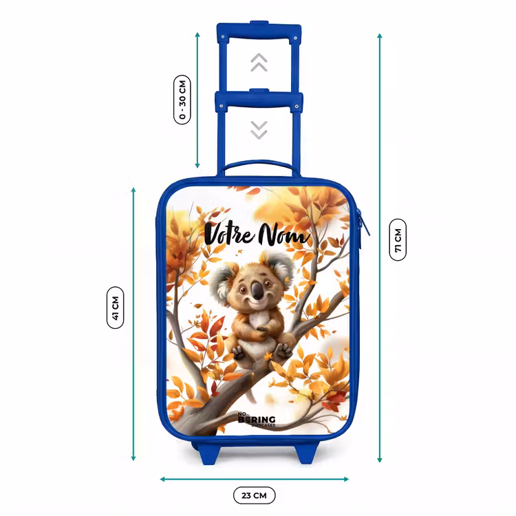 Valise enfant avec nom - Bleu - Kenny koala — 6