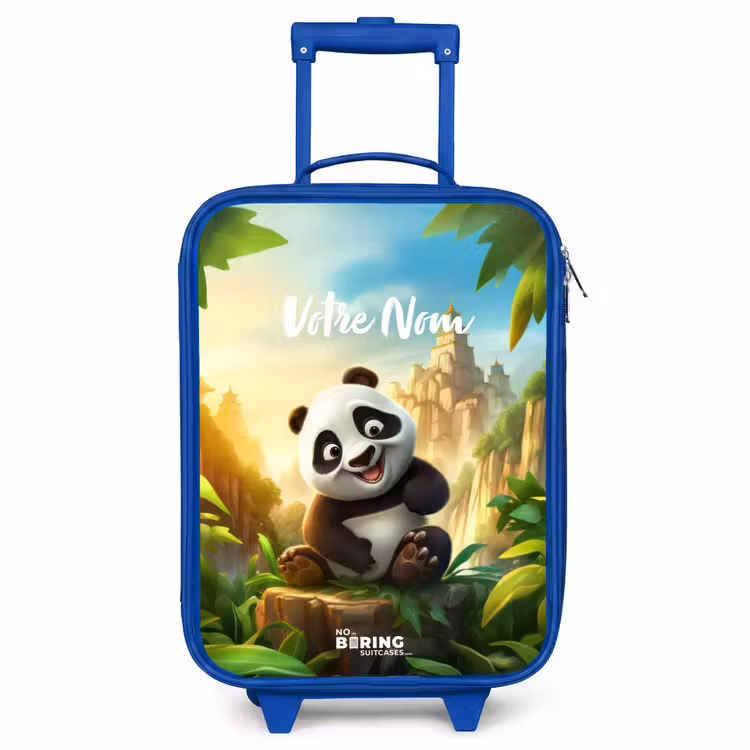 Valise enfant avec nom - Bleu - Peter Panda — 1