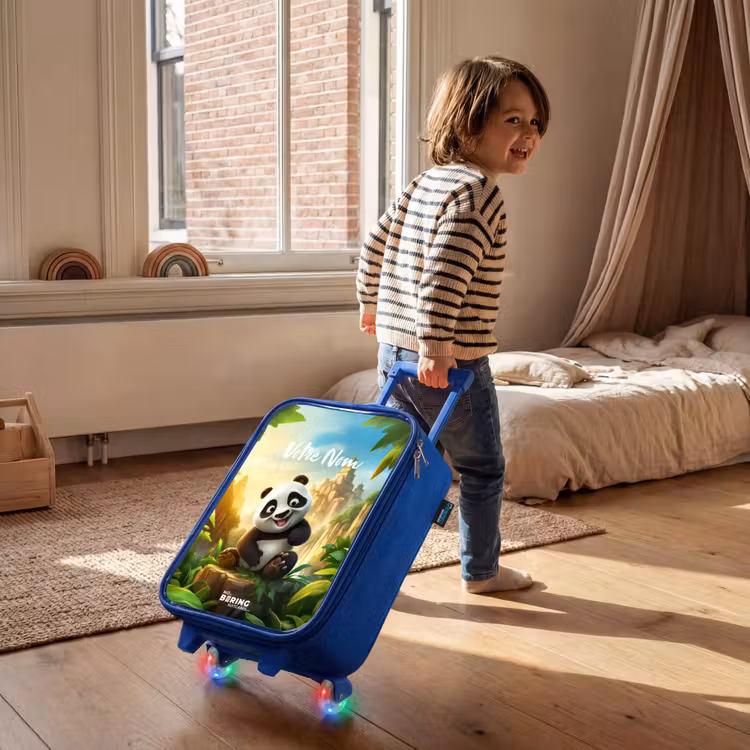 Valise enfant avec nom - Bleu - Peter Panda — 2