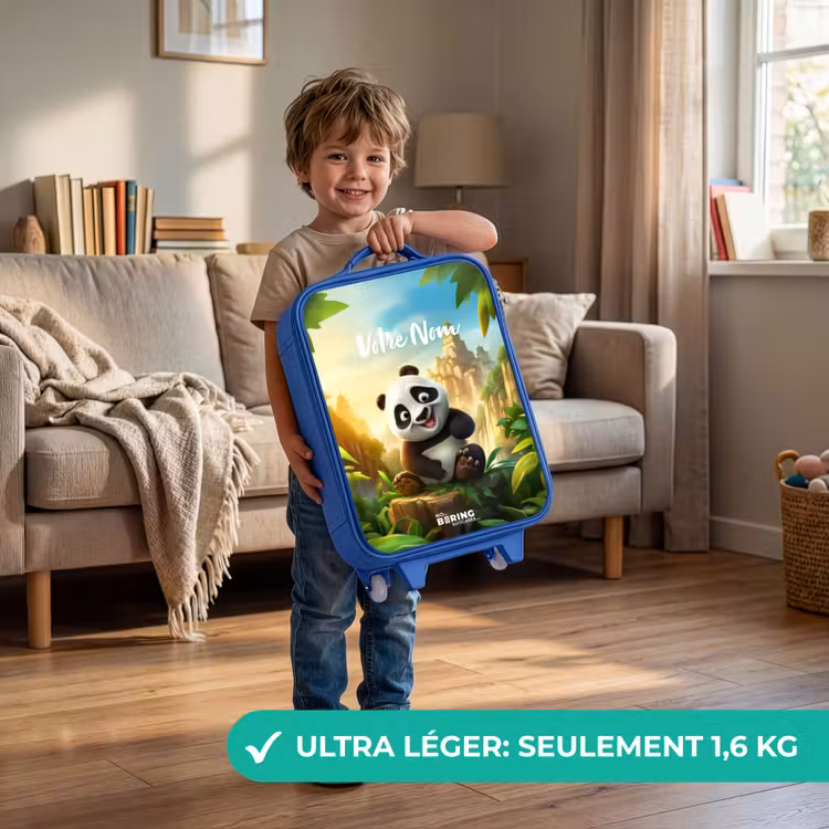 Valise enfant avec nom - Bleu - Peter Panda — 3