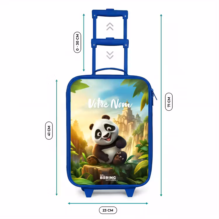 Valise enfant avec nom - Bleu - Peter Panda — 6