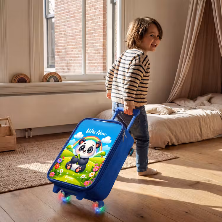 Valise enfant avec nom - Bleu - Pukkie Panda — 2