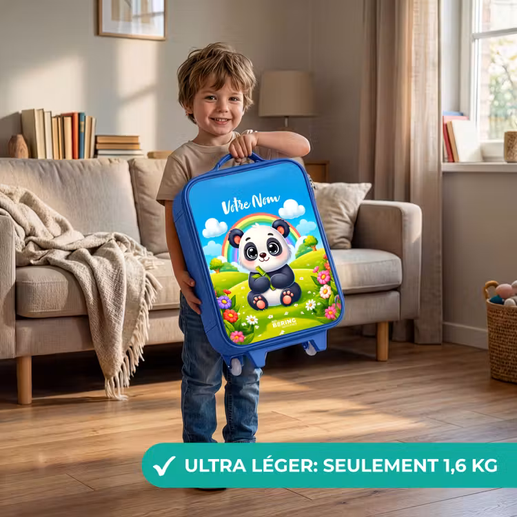 Valise enfant avec nom - Bleu - Pukkie Panda — 3