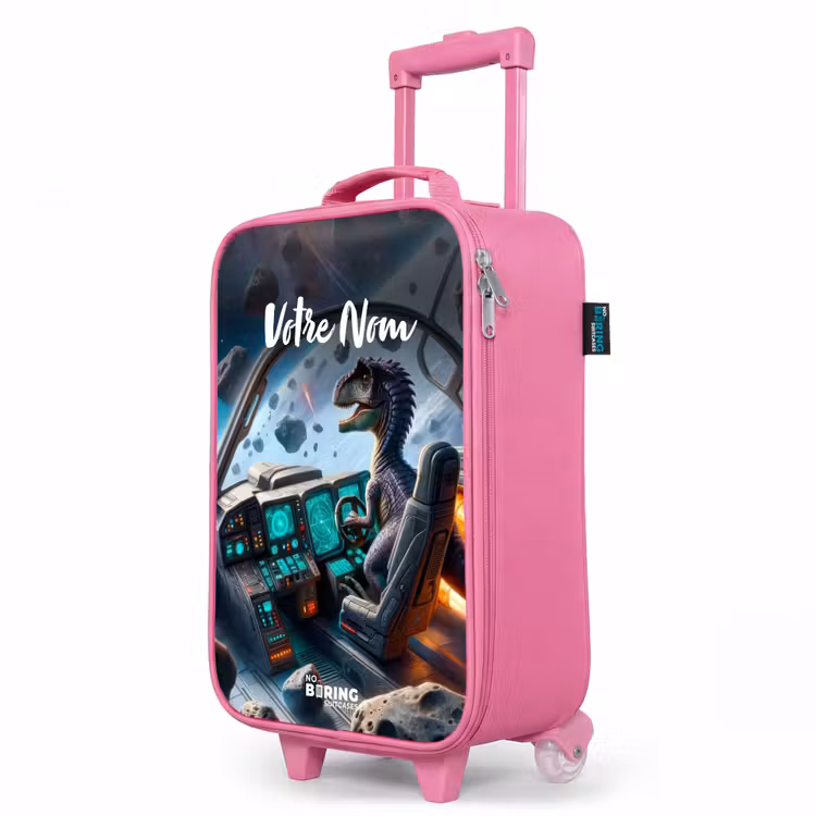 Valise enfant avec nom - Rose - Astrodino — 8