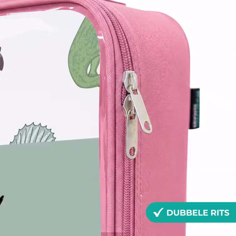 Valise enfant avec nom - Rose - Dino Dynasty — 7